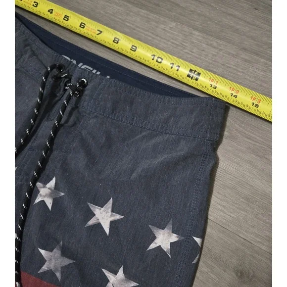 O'neil Mens Board Shorts size 28 American‎ Flag Stars USA - Picture 7 of 11